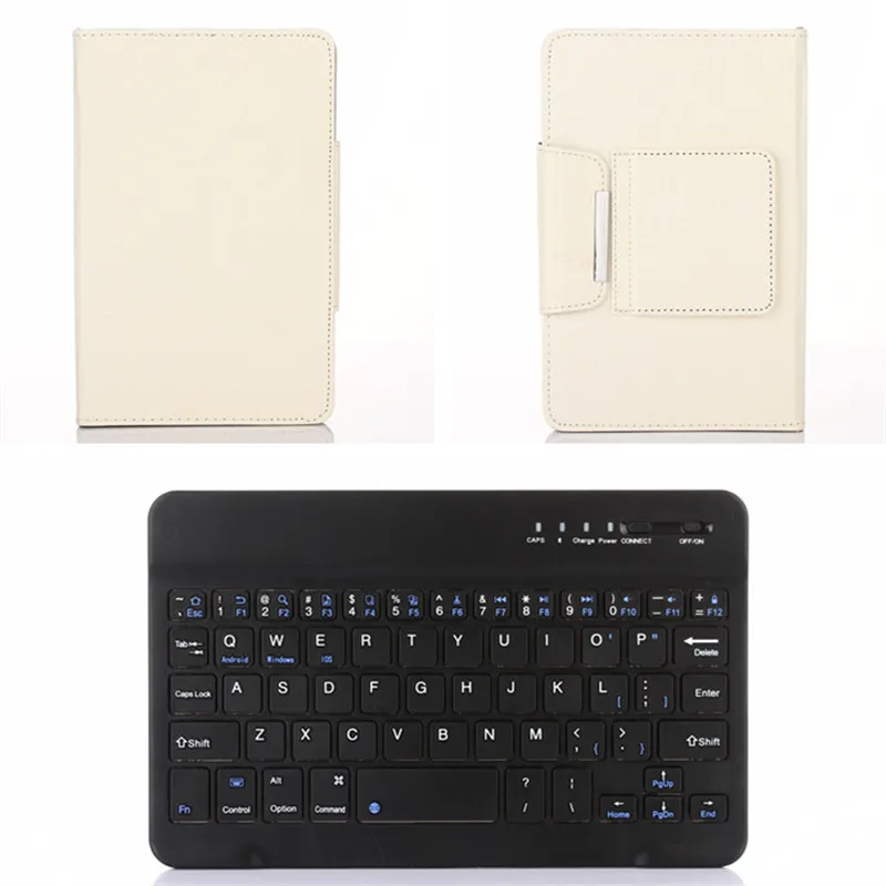 Keyboard and Cover Для samsung Galaxy Tab 3 8,0 T310 T311 8 дюймов Универсальный планшетный компьютер беспроводной Bluetooth клавиатура Folio из искусственной кожи чехол-подставка - Цвет: Keyboard and Cover