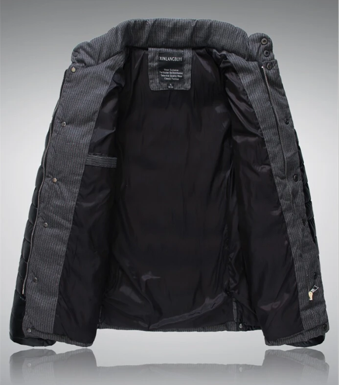 2014 Autumn and Winter Mens Warm White duck down Stand collar Jackets Coats Windproof Parkas for Men Male jacket Freeshipping | Мужская
