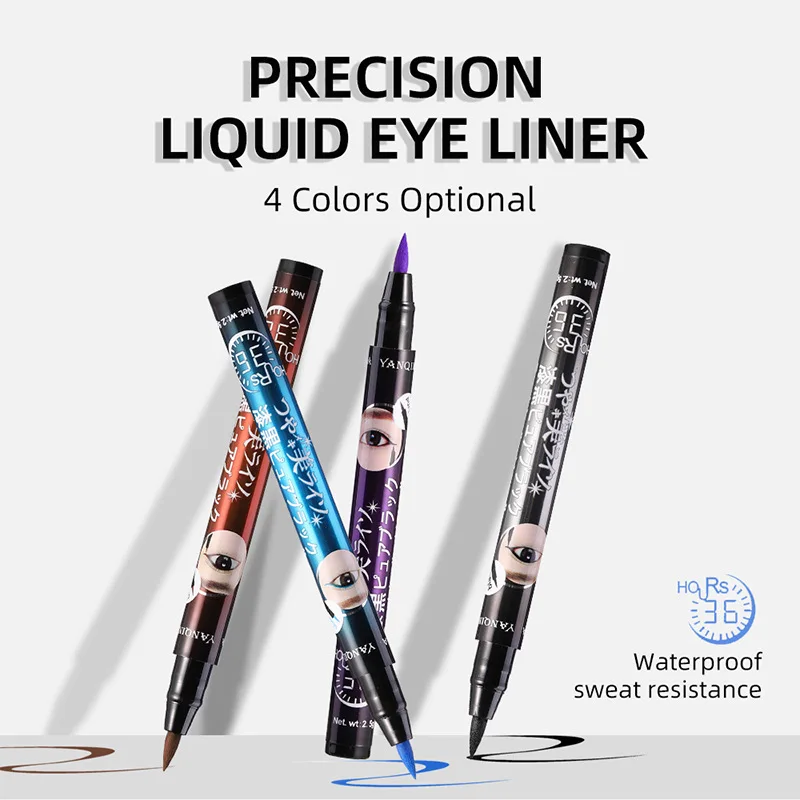 60 шт./партия yanqina 36H черная водостойкая жидкая подводка для глаз Make Up beauty Comestics долговечная подводка для глаз косметические карандаши