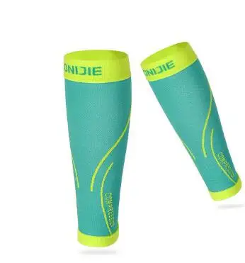 Mint Green AONIJIE E4068 1 пара леггинсов Защитные Спортивные Компрессионные рукава для теленка безопасные дышащие теплые леггинсы для бега Пешие прогулки - Цвет: Mint Green