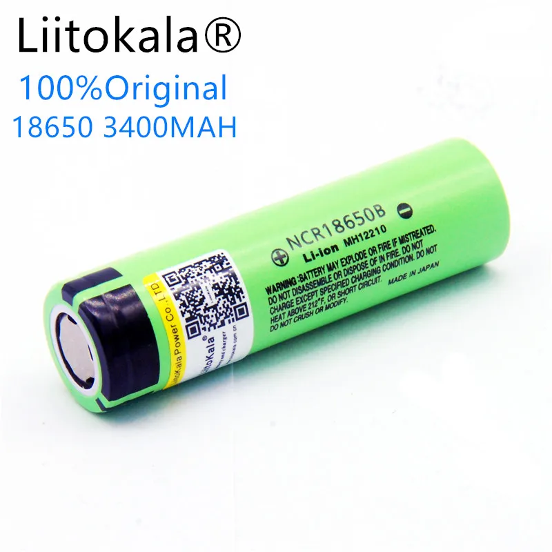 Аккумуляторная литий ионная батарея liitokala lii 34B 18650 3400 мАч nueva original NCR18650 мАч|li-ion