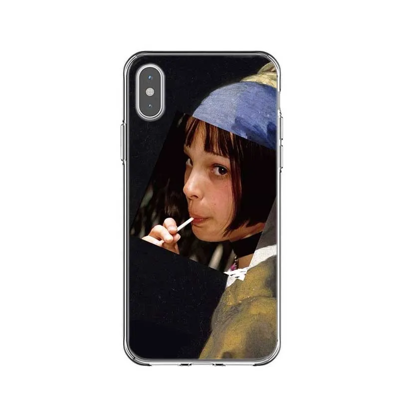 Забавные художественные чехлы Мона Лиза для iPhone X XR XS MAX Ван Гог звездный жесткий