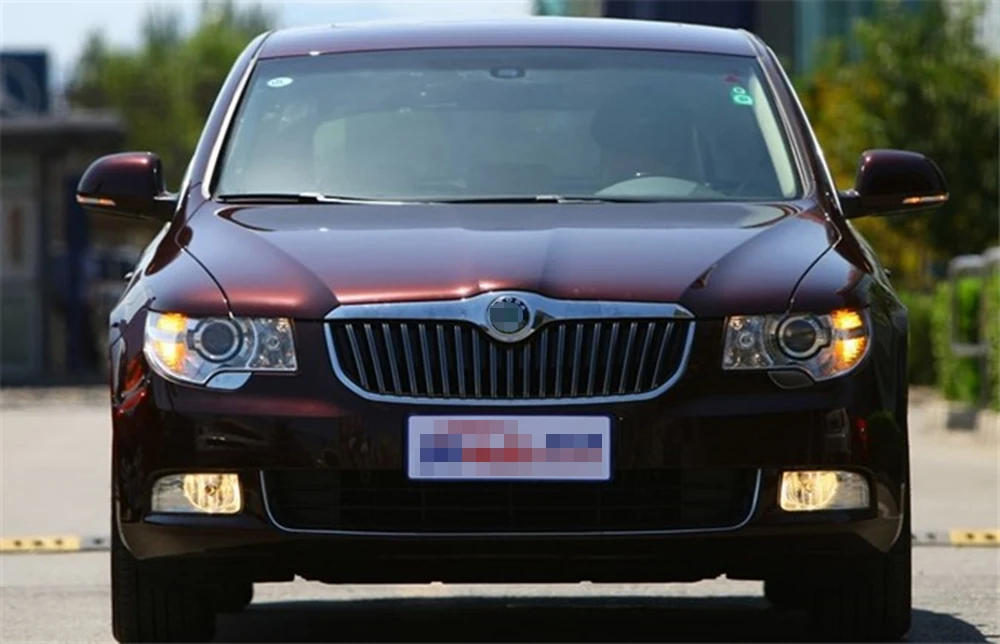 Для Skoda Superb 2009 2010 2011 2012 2013 Автомобильные фары прозрачные линзы Авто оболочка Крышка