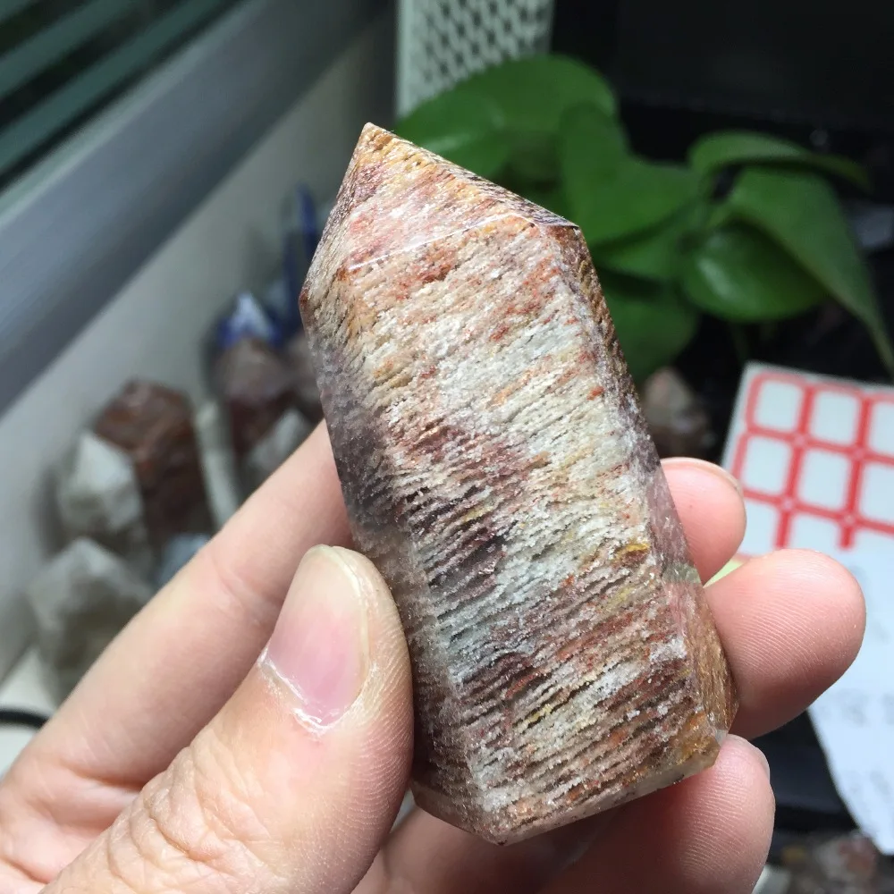 Заживляющий кристалл натуральный чередование фантомный кварц # BH1144 (93 г)