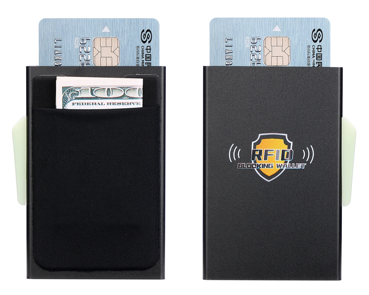 BISI GORO RFID бизнес горячий держатель для кредитных карт для мужчин многофункциональный автоматический алюминиевый футляр для карт мужской мини кошелек Тонкий кошелек