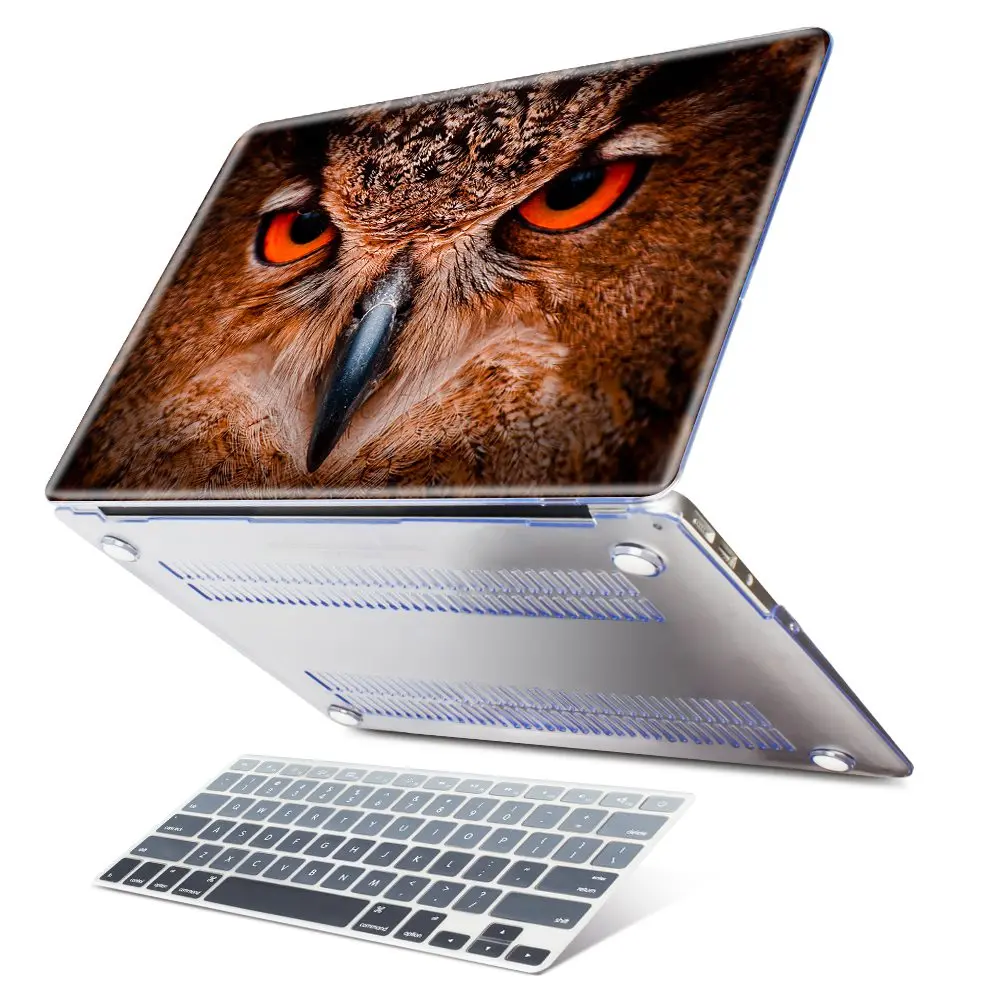 M555 Животное Лошадь Пингвин полярный медведь чехол для Macbook Pro 13 15 retina Touch Bar чехол с принтом для Macbook Air 11 12 13 - Цвет: M555