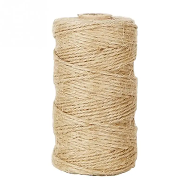 1 рулон 100 м натуральный сизальских канатов 2 мм Тэги в стиле рустик Обёрточная