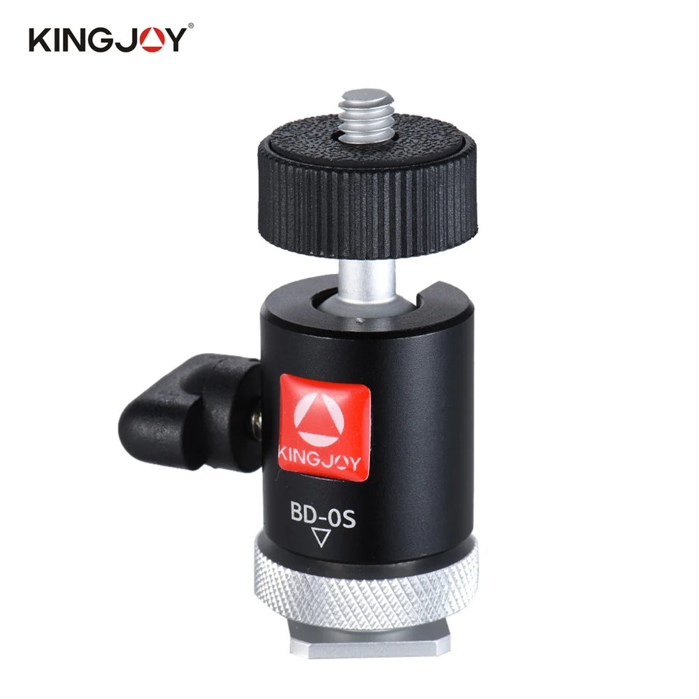 Мини штатив Kingjoy с шаровой головкой и адаптером горячего башмака|ball head mount|ball headmini