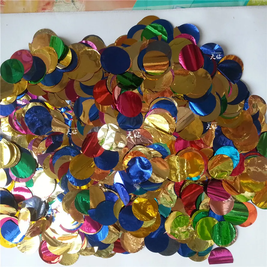 20 кг/лот круглая бумага из майлара с конфетти для фотографий/свадьбы