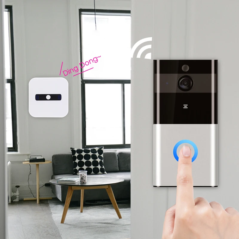 Ampand умный wifi видео дверной звонок Домофон 720P HD беспроводной камера для домашней