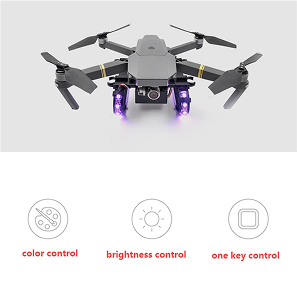 Шасси для светодио дный DJI Mavic Pro красочные светодиодные расширенные шасси для DJI mavic Pro Platinum Drone аксессуары Запчасти