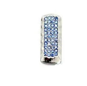 Blue JASTER кристаллом цепи USB Flash Drive девушка подарок мода мини Флеш накопитель 64 GB 16 GB 32 GB memory stick usb creativo цепочка для ключей - Цвет: Blue