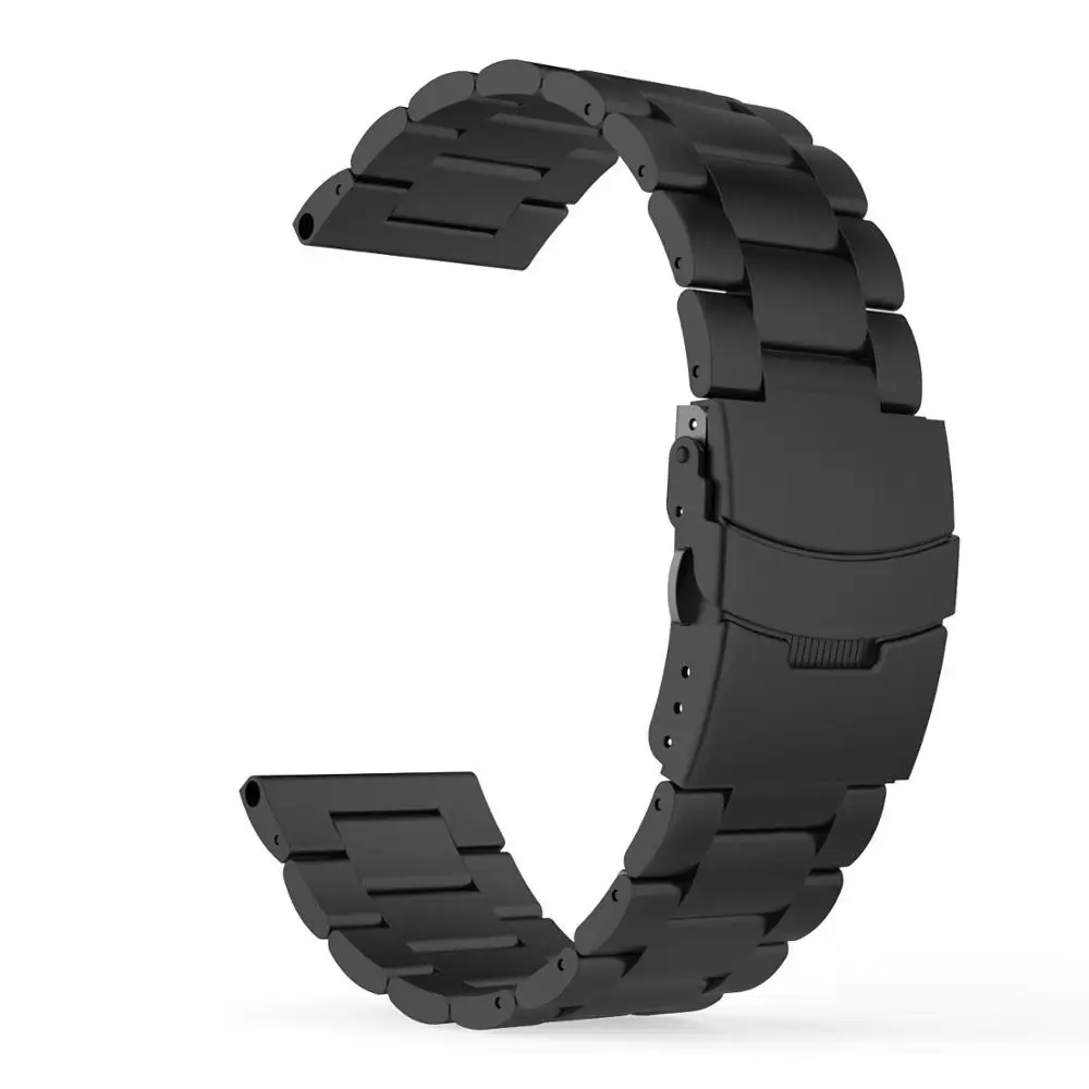 black Металлический ремешок AMAZFEEL для наручных часов Garmin Fenix 3 из нержавеющей стали, ремешок для наручных часов Garmin Fenix 3HR/Fenix 5X - Цвет: black