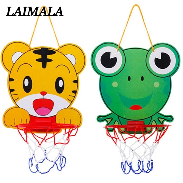 

Indoor Adjustable Hanging Basketball Netball Hoop Portable Plastic Mini Basketball Box With Ball Children Kids Game