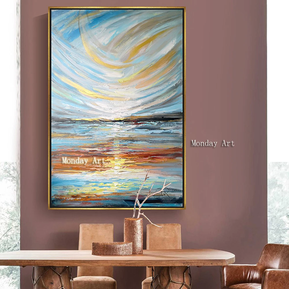 Потрясающая картина-раскраска на холсте чистая картина маслом ручной работы