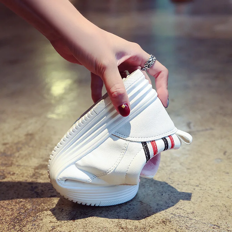 Женские парусиновые кроссовки Zapatillas Mujer Белые Повседневные из Вулканизированной