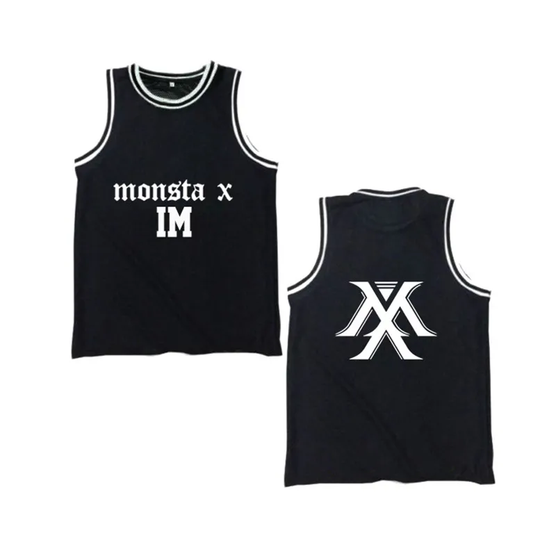Футболка без рукавов KPOP MONSTA X Mini повседневная хлопковая с 3 альбом K-POP | Женская