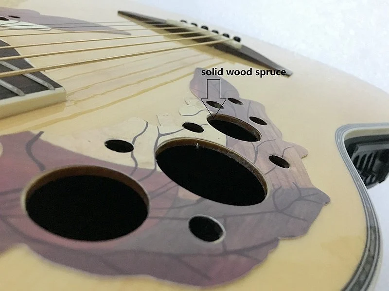 solid wood top electric round back ovation model guitar with case | Спорт и развлечения