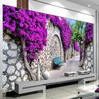 Модные дизайнерские пурпурные 3D обои для интерьера, фотообои для стен гостиной, фона за телевизором, домашний декор, Papel De Parede 3 D