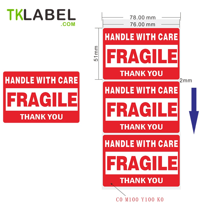 2 рулона х самоклеящиеся предварительно напечатанные предупреждающие этикетки