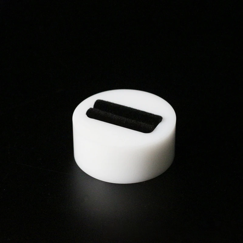 white Customized Acrylic Round Ring Display Stand Ring Holder Ring Stand Jewelry Display Case Ring Organizer for Single Ring Display - Цвет: white