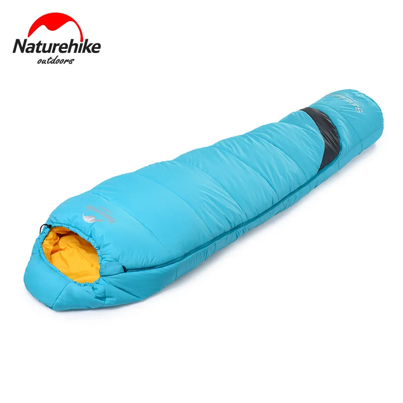 Naturehike открытый кемпинг хлопок спальный мешок Сверхлегкий портативный водонепроницаемый мумия сплайсинга один ленивый мешок