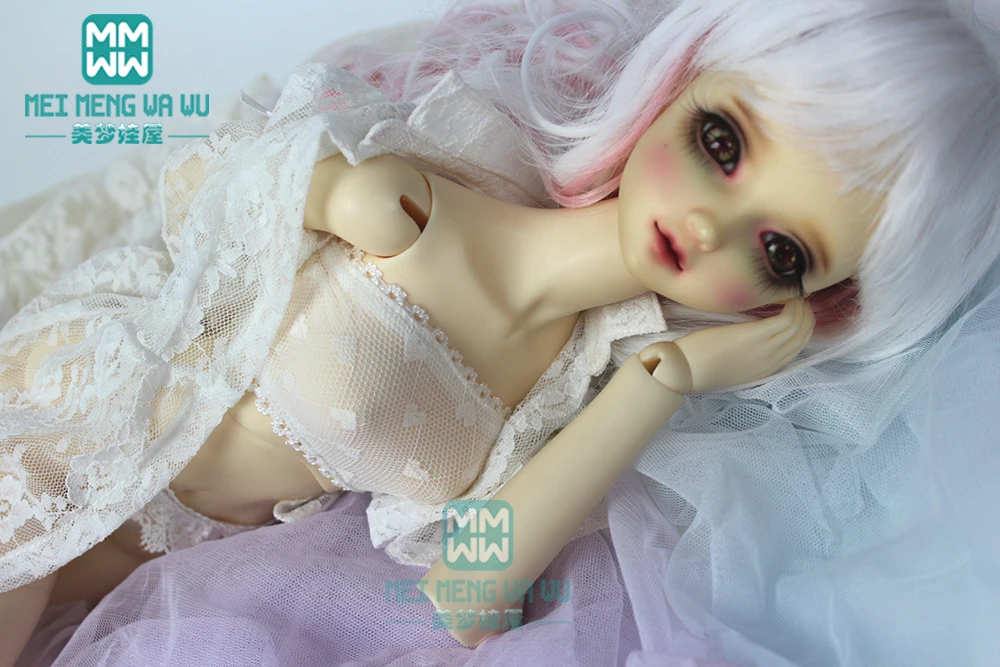 Аксессуары для куклы BJD, одежда для 1/3, BJD DD, кукла, сексуальное мечтательное нижнее белье из четырех частей, трусы, чулки, кружевная верхняя одежда