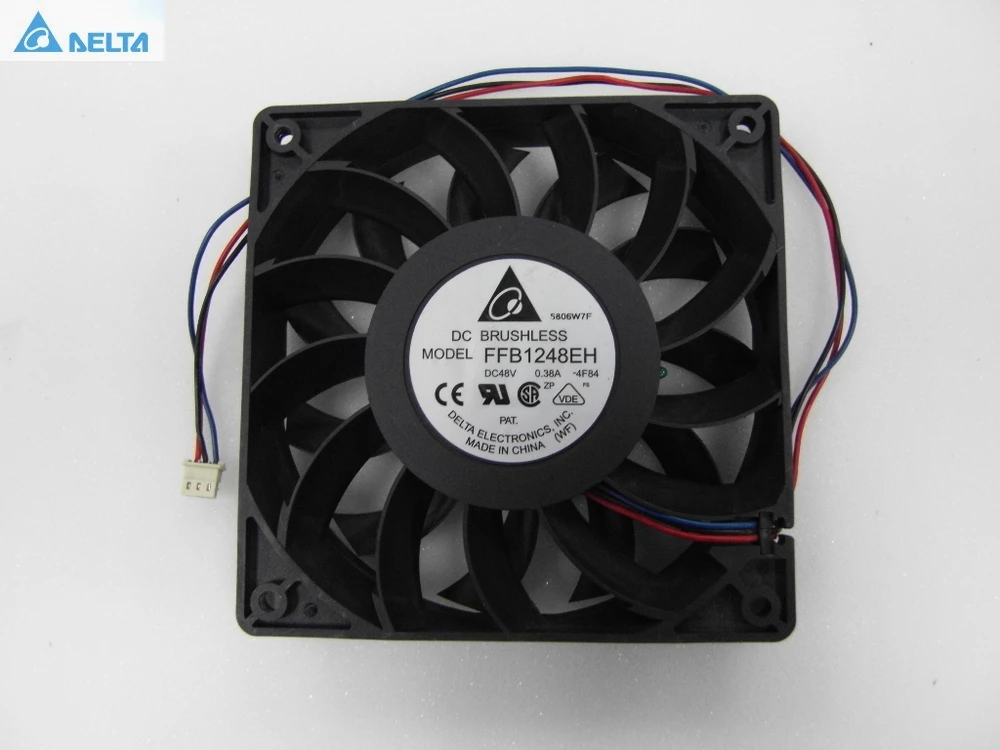 

Delta blower fan FFB1248EH 1238 48V 3 wire wind capacity