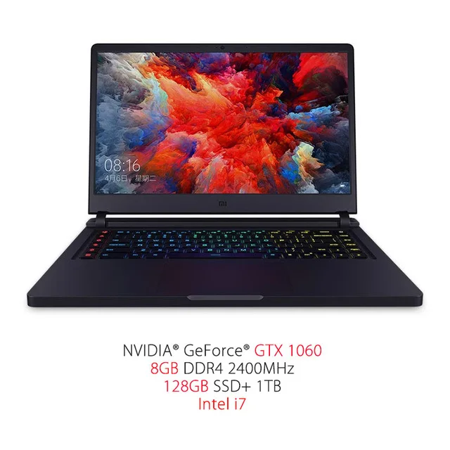 Xiaomi mi ноутбук Ga mi ng 15,6 ''128 GB/256 GB SSD+ 1 ТБ Quad-core 8GB 3,5 GHz i5-7300HQ i7-7700HQ ноутбук GTX 1050 Ti/1060 - Цвет: i7 GTX 1060 128GB