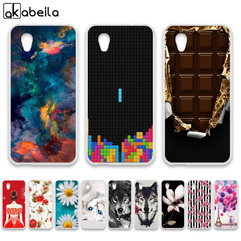 Силиконовый чехол для телефона Alcatel 1 s Мягкий ТПУ DIY окрашенный задний бампер 5033D