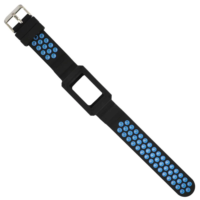 Duszake Band для Fitbit Charge 3 с чехлом силиконовые дышащие полосы с противоударной защитной рамкой бампера