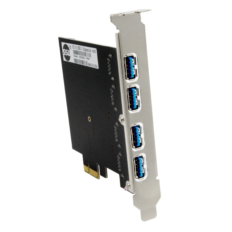 10PCS USB3.0 4 Port PCI-EExpansion Card Hot Swap Plug and Play Converter Extender PCIe USB 3.0 Adapter for PC Computer | Компьютеры и