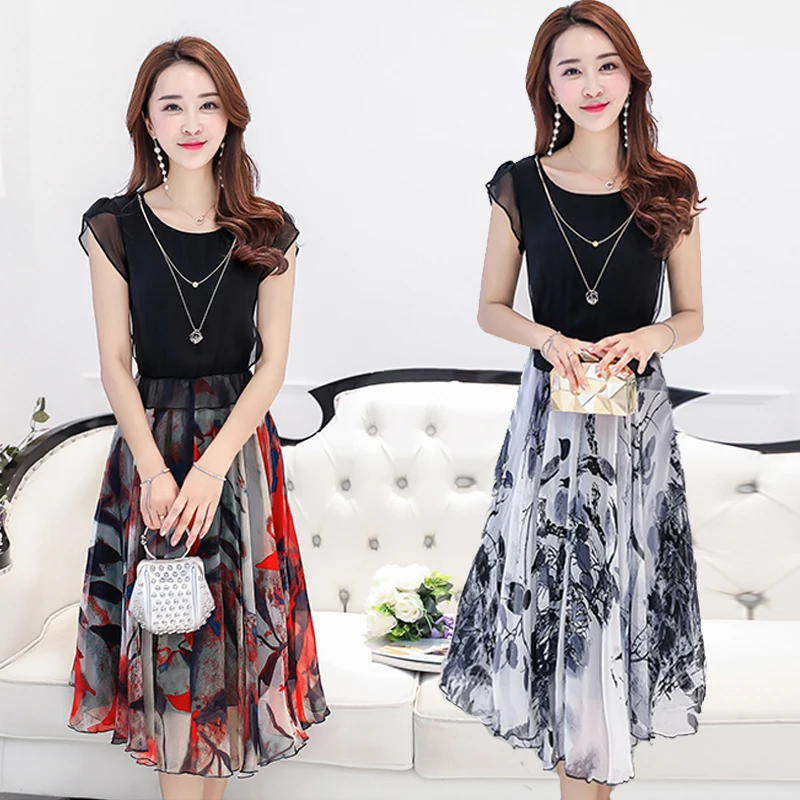 Шифоновое платье 2020 летнее стильное богемное тонкое Пляжное Платье с принтом