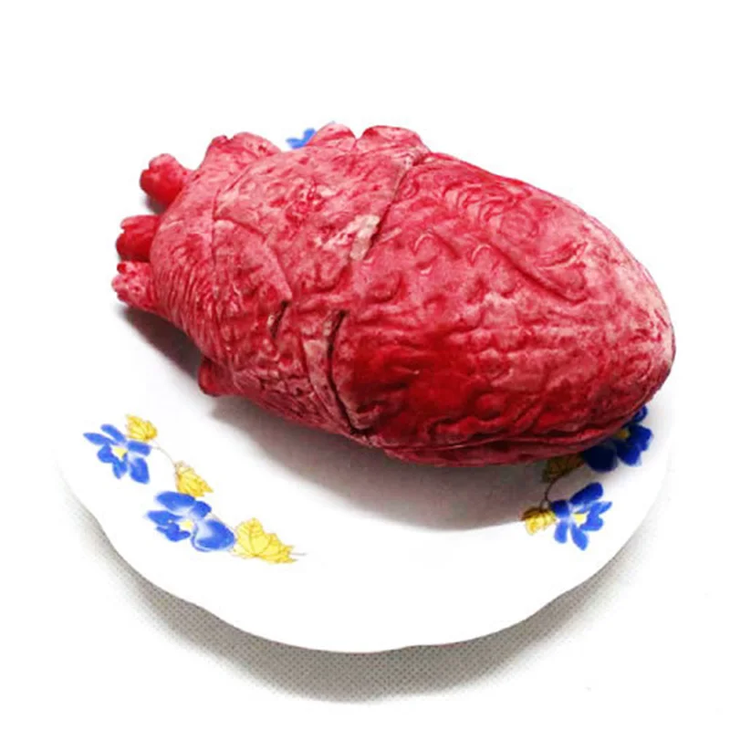 Кровавый зомби еда человеческое сердце Чоп магазин тело часть органа Хэллоуин