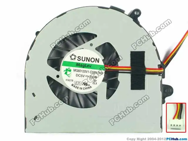

SUNON MG60120V1-C030-S99 DC 5V 2.00W Server Laptop Cooling Fan