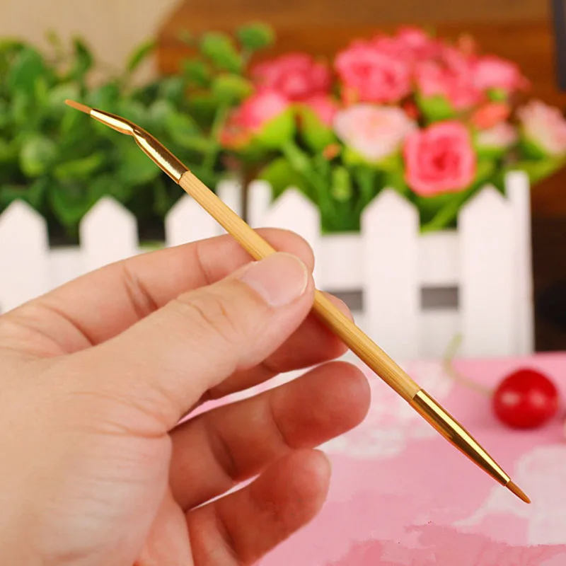 Профессиональные косметические двусторонние кисти для макияжа тени век