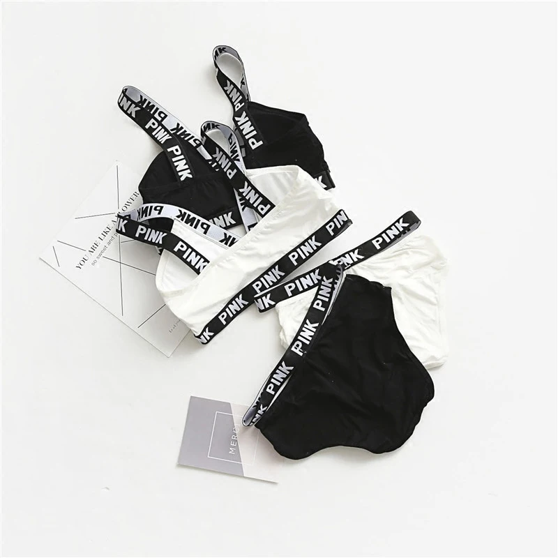 Для женщин Письмо Lounge нижнее бельё для девочек удобные беспроводной Loungewear белье