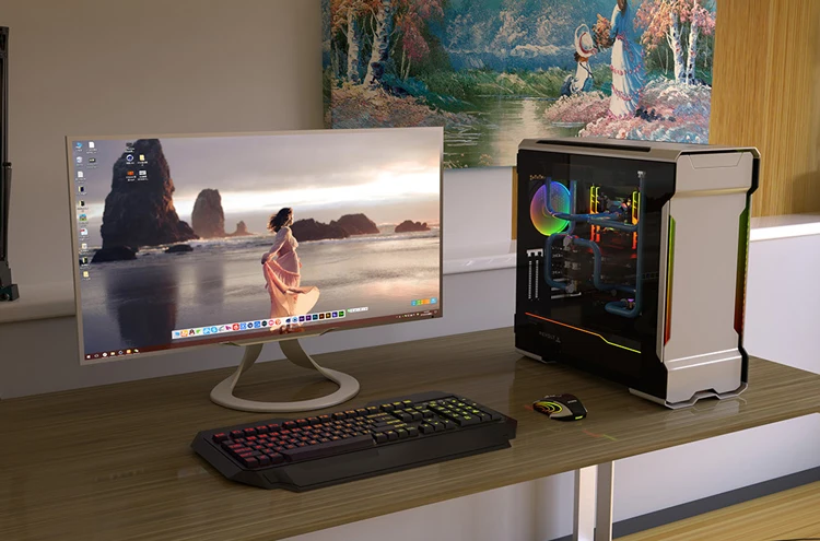 PHANTEKS 518XTG двухсистемное алюминиевое шасси(3 мм алюминий/с 3 вентиляторами/Программируемый DRGB эффект освещения