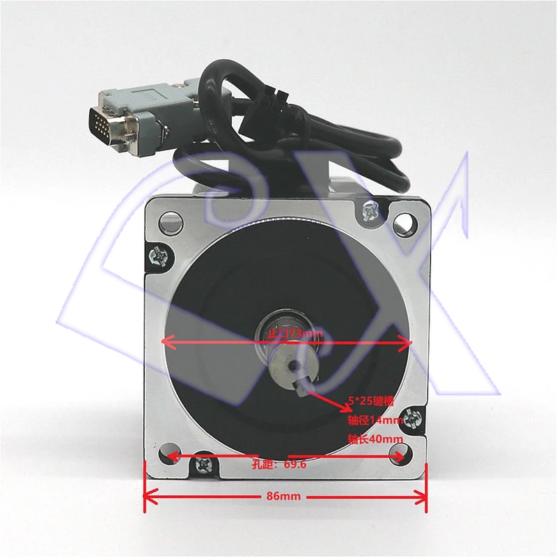 Kinco 86 CNC замкнутый цикл шаговый Драйвер мотор наборы NEMA34 DC AC 60V 8.5Nm 86HBS85 легкий
