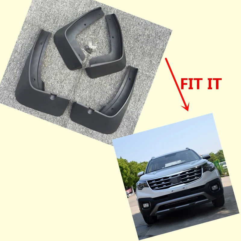 

4PCS Car accessories Mudguard For KIA SPORTAGE R 2018 Fender mud flaps Car-styling splash guards plate soft Plastic fender