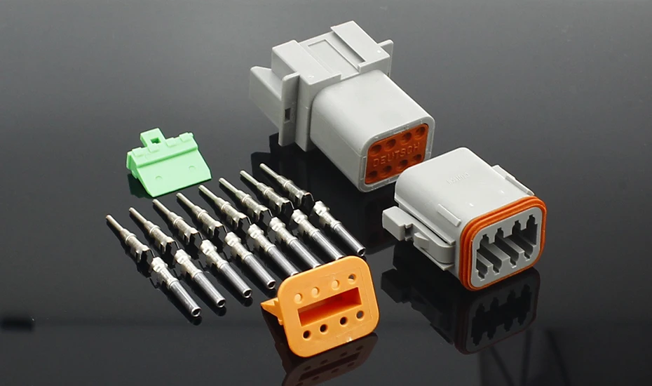 1 комплект DT conector DT06-2S/DT04-2P 2P 3P 4P 6P 8P 12P водонепроницаемый Электрический разъем для автомобиля двигатель грузовик с контактами