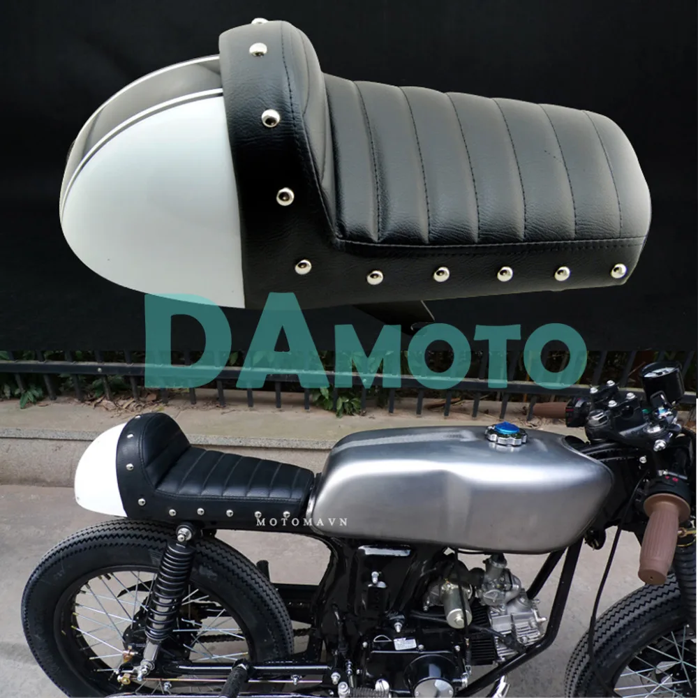Белое ретро Кафе racer сиденье 1970 Z50 СЕРИЯ МОТОЦИКЛ модифицированное горб