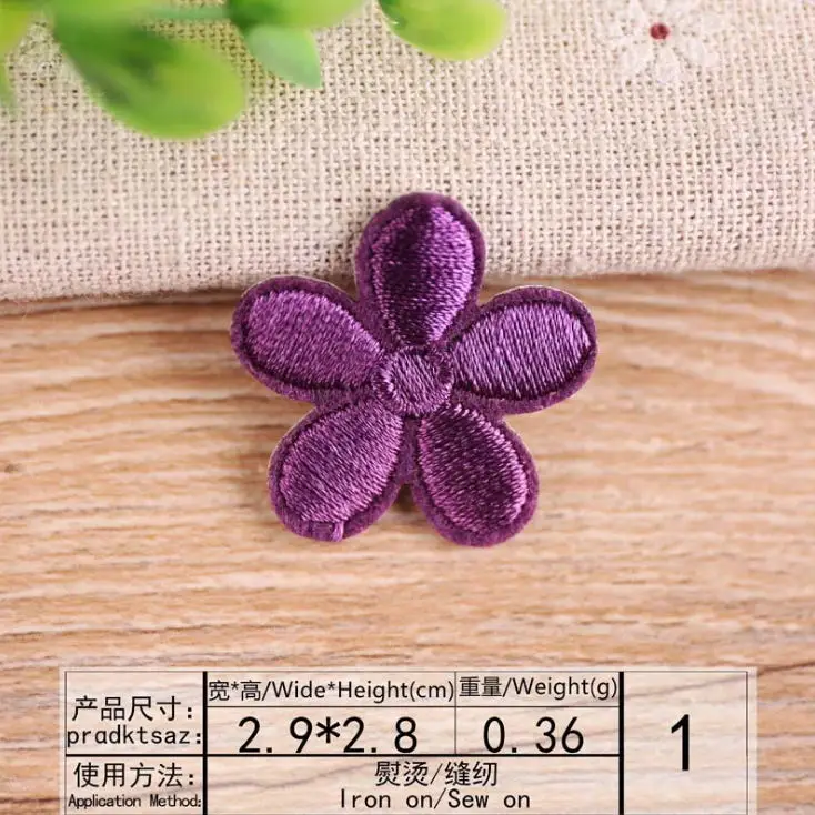 1 pcs Mini Flowers embroidered iron on Fashion patches clothing accessory bag hat shoe repair Appliques phone decor diy | Дом и сад