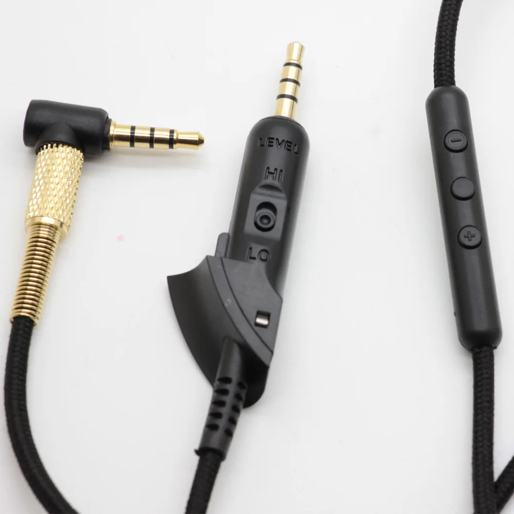 Сменный кабель для Bose QC15 QC2 Наушники Шнуры с микрофоном Регулятор громкости пульт