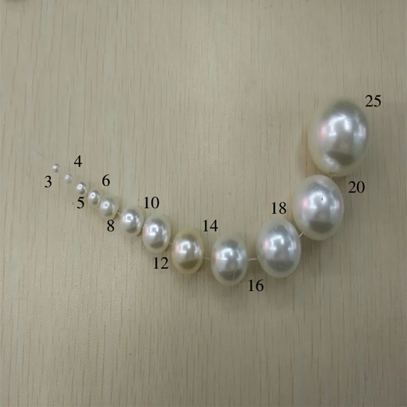 Высококачественные акриловые жемчужные круглые свободные шарики для одежды