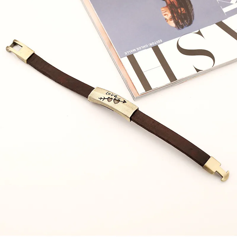 SOHOT романтические браслеты ювелирные изделия из натуральной кожи античная