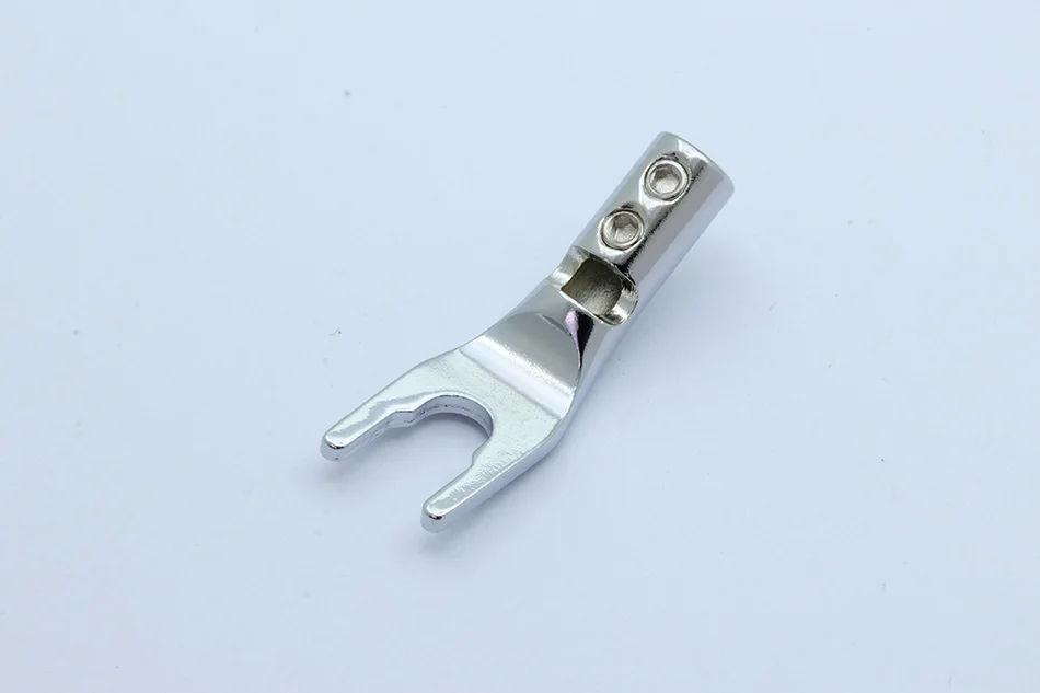 2PCS Gold-plated Copper Banana Plugs U/Y Type High quality Banana Connector Speaker Wire Connector With double Screw locks
