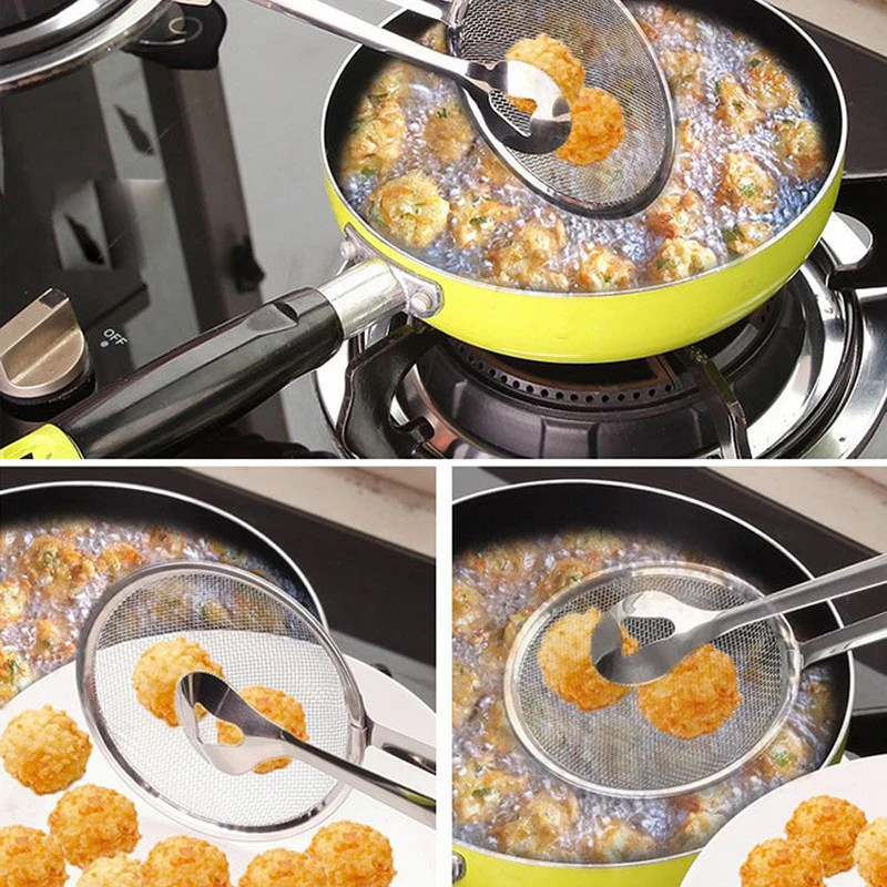 Многофункциональный фильтр ложка с зажимом масло для кухни-жарочный салатный фильтр bbq сито для муки гаджеты аксессуары дуршлаг