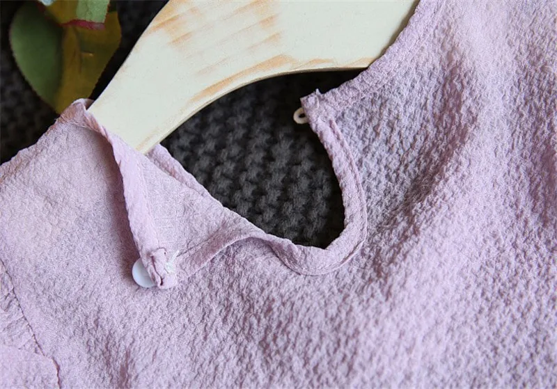 Летние комплекты одежды для маленьких девочек детский комплект с жемчугом топ +