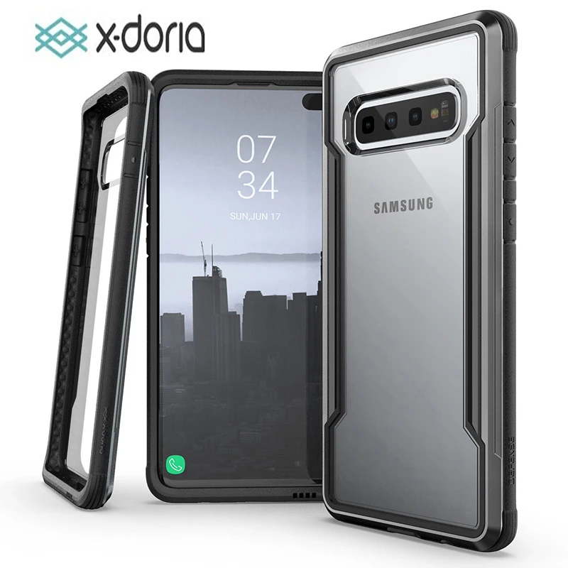 X-Doria защитный чехол для телефона Samsung Galaxy S10 Plus военный класс проверенный
